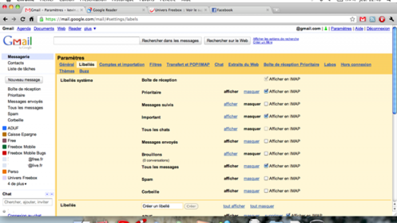 Abonnement Free : quelques soucis avec Gmail