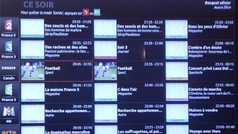 Freebox Révolution : Nouveau « mode soirée » dans le guide des programmes