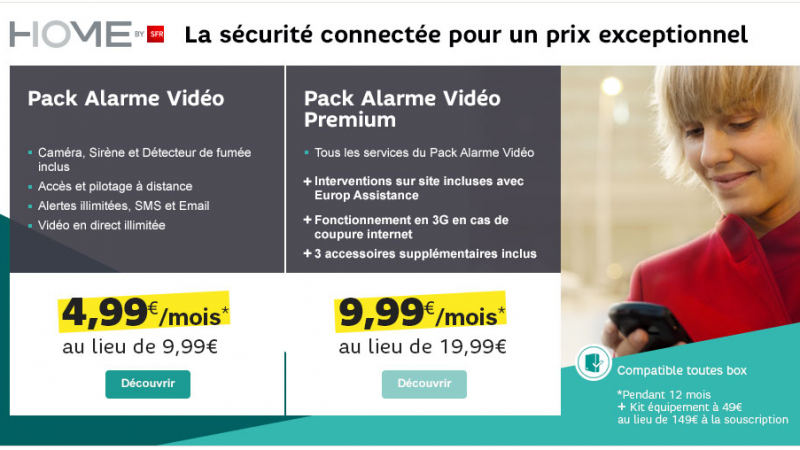 Nouvelle vente privée pour SFR, avec son système Home by SFR