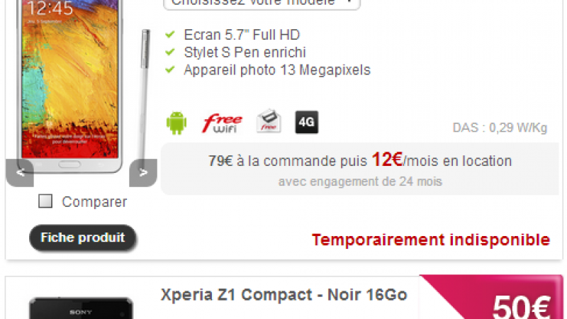 Boutique Free Mobile : les disparitions, indisponibilités  et nouvelles offres de remboursement