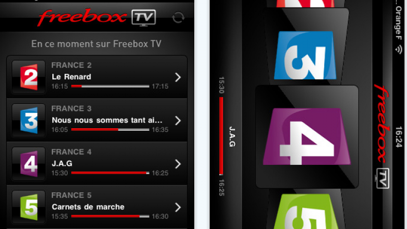 Nouvelle version de FreeboxTV pour iPhone avec Retina display compatible