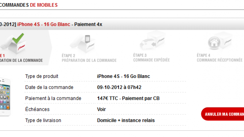 Free Mobile : Annulation de commande disponible pour tous les mobiles et pour les 4 fois sans frais