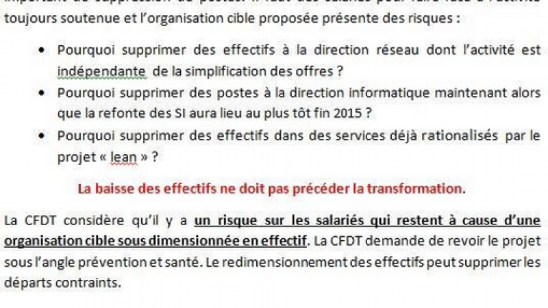 La CFDT souligne “l’aberration” du plan de départ annoncé par Bouygues Télécom