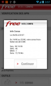 Free rend disponible l’info conso sur l’application officielle Mobile Config