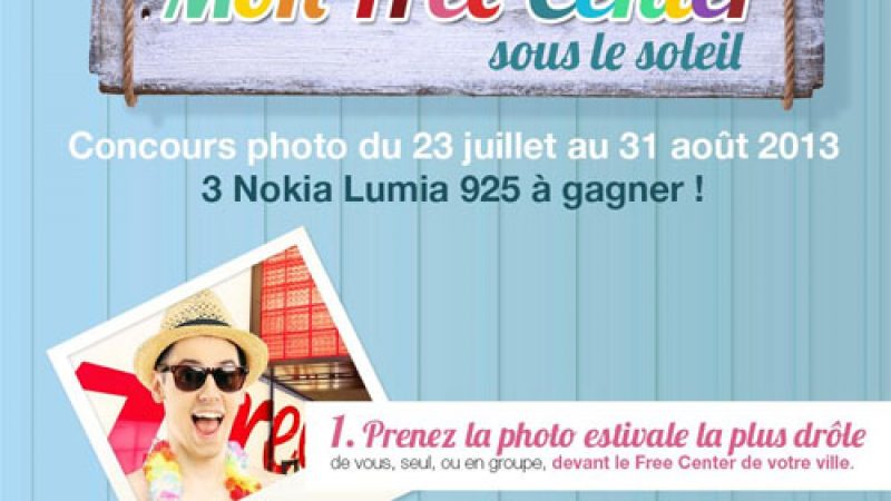 Partez en vacances dans un Free Center et gagnez un Nokia Lumia 925 !