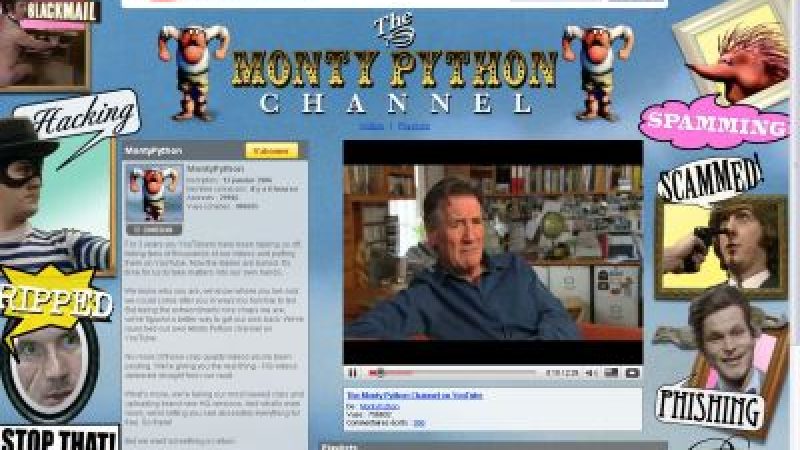 Tout Monty Python disponible légalement sur Youtube