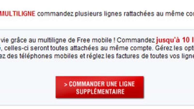 Free Mobile : Lancement effectif de l’option multi-lignes et explications sur la procédure