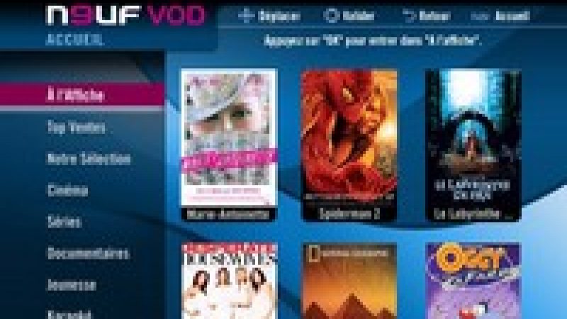 Relooking pour le portail Neuf VOD (Vidéo)