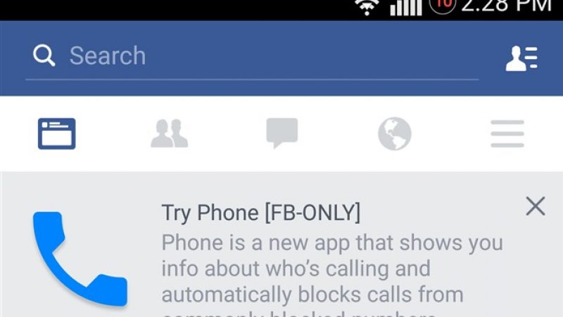 Facebook se lancerait bien dans la téléphonie avec « Phone »