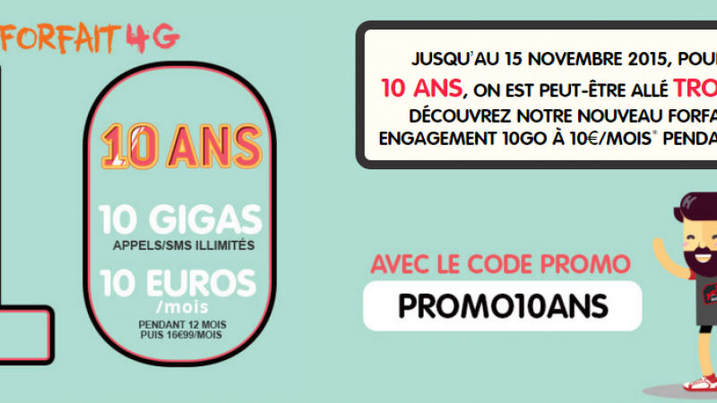 NRJ Mobile : les appels/SMS/MMS illimités et 10 Go pour 10 euros/mois