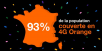 Orange annonce couvrir 93% de la population en 4G