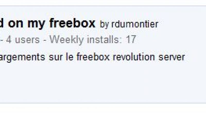 Un plugin sous chrome pour télécharger directement sur la Freebox Révolution Server