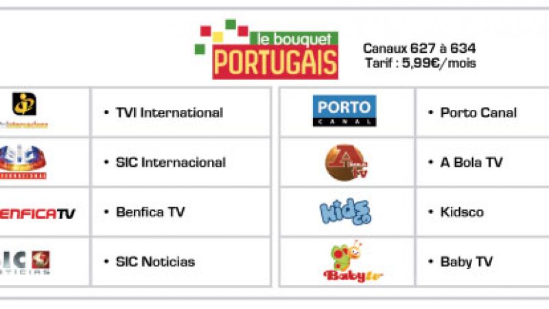 Free lance le “bouquet Portugais” sur son offre TV