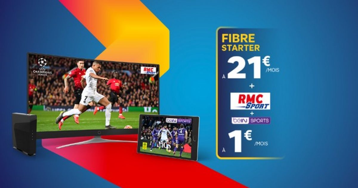 SFR : RMC Sport + BeIN Sports en promotion à seulement 1 euro par mois