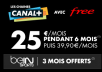 Nouvelle offre promo Canal+ sur Freebox pour les fêtes de Noël