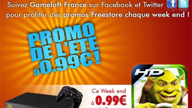 Promo Gameloft : Shrek Kart HD à 0,99€ sur la Freebox Révolution