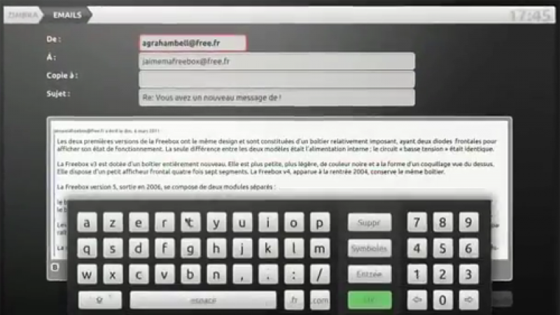 [Clin d’Oeil] L’inventeur du téléphone envoie un mail depuis sa Freebox Révolution