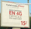 Affiche Free Mobile : 20 Go en 4G, “difficile d’en venir à bout”