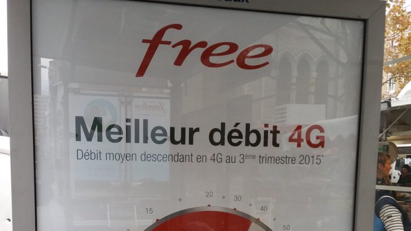 Free Mobile lance une nouvelle campagne pub où il indique avoir le meilleur débit 4G