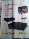 Free lance les premières publicités de la Freebox Révolution dans la presse.