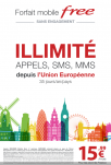 Free Mobile : une nouvelle campagne d’affichage également pour le roaming illimité en Europe