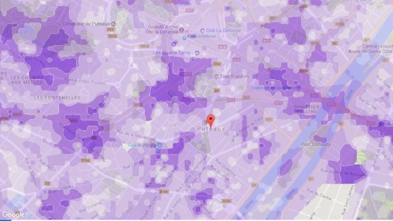 Couverture et débit 4G Free Mobile : Focus sur Puteaux