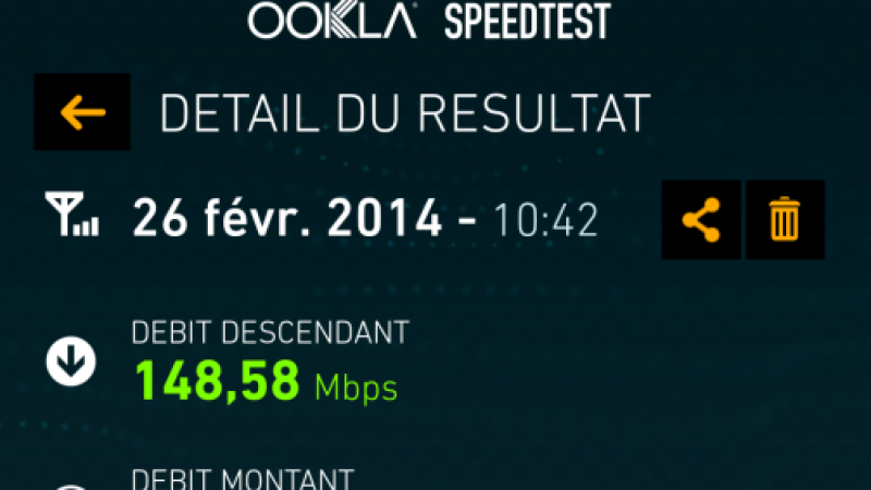 Débit 4G Free Mobile : record à nouveau battu avec 148,58 Mbits