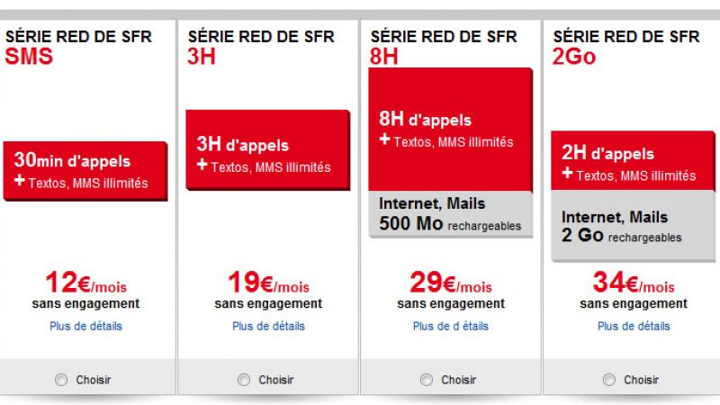 SFR présente ses nouvelles offres low cost avec Red