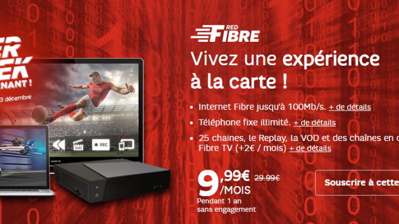 SFR brade également ses offres RED Fibre