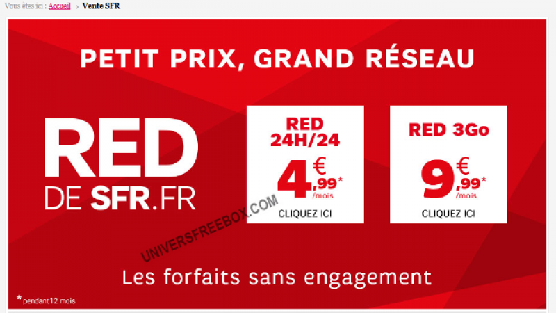 Showroomprivé : c’est parti pour la vente privée de RED (SFR)