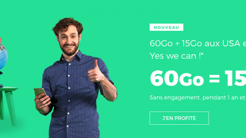 RED by SFR lance une offre 60 Go à 15€/mois à vie