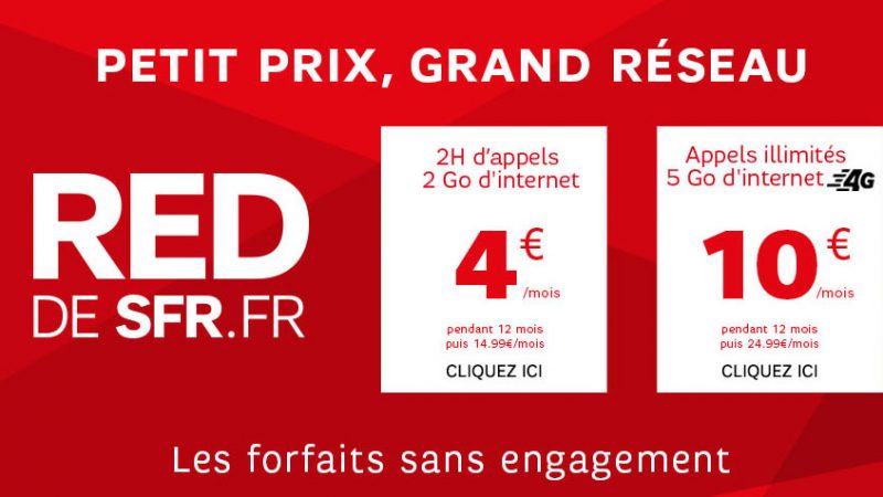RED de SFR lance une offre promo sur Showroom Privé