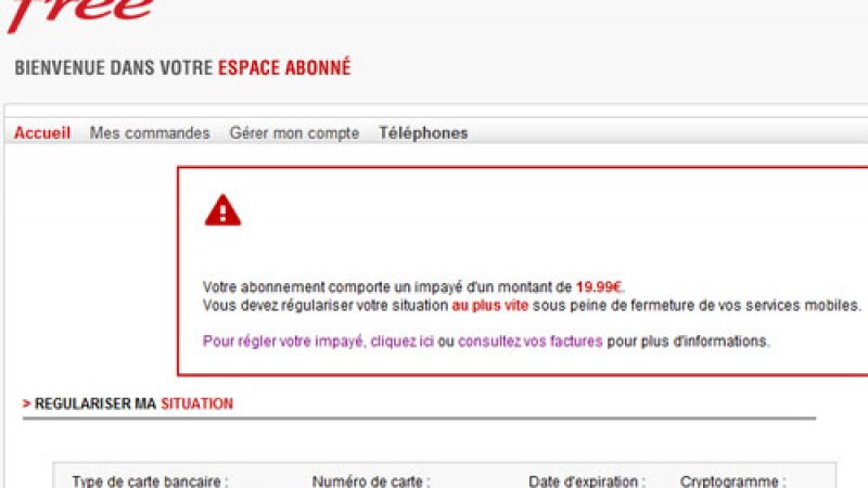 Free Mobile : Le processus de régularisation disponible depuis l’espace abonné