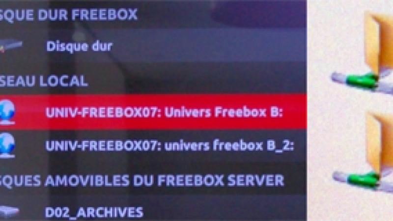 Freebox Révolution : les disques dur externes accessibles sur la TV et sur le Réseau