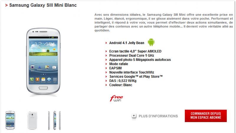 Free Mobile : Le Samsung Galaxy S3 Mini est temporairement incompatible avec l’EAP-SIM