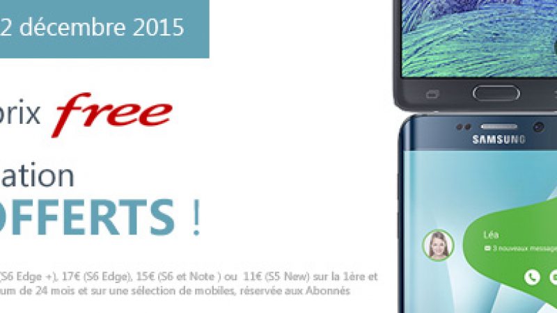 Free Mobile offre 2 mois de location sur tous les smartphones Samsung