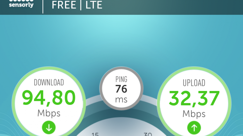Record 4G Free Mobile à Épinay-sous-Sénart