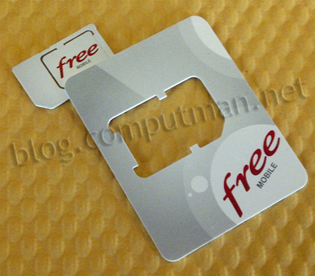 [Clin d’oeil] La carte SIM pour Free Mobile en photo
