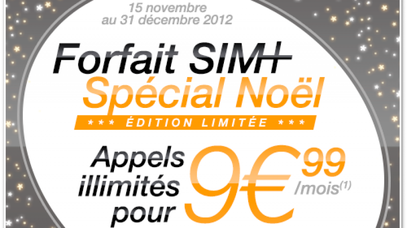 Sim+ lance un forfait avec les appels en illimité pour 9,99€/mois