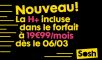 Sosh inclut la H+ dans son forfait à 19,99€ et supprime Cineday