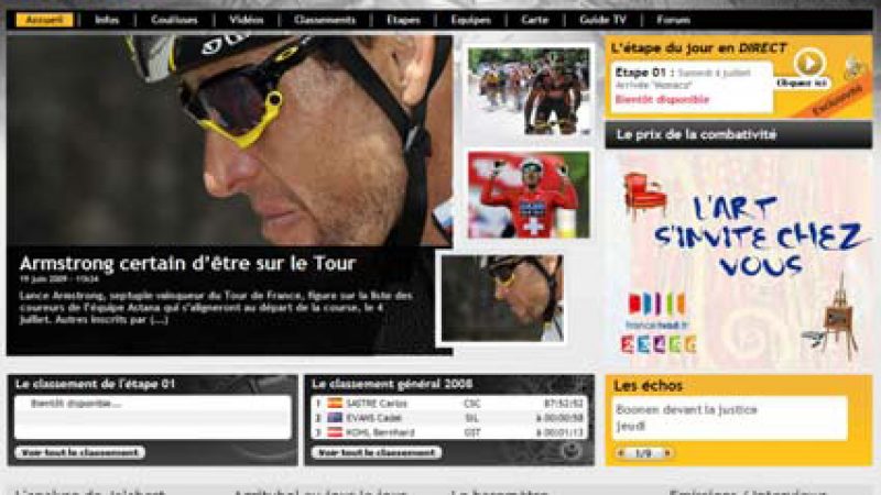 France 2 diffuse gratuitement le Tour de France, en direct et en Haute Définition sur Internet