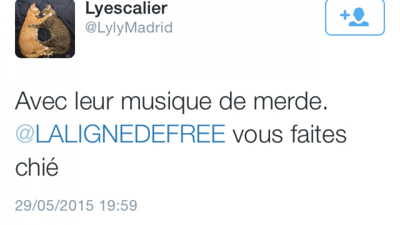 Clin d’oeil : le Community Manager de Free n’aime pas Maître Gims