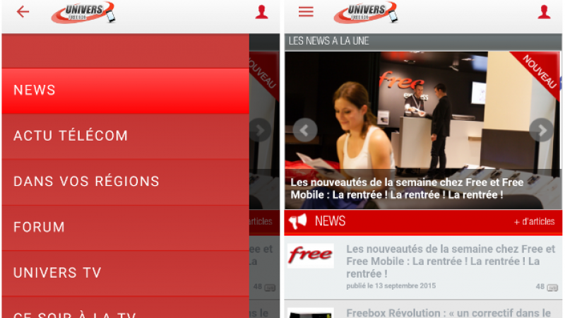 Mise à jour de l’appli Univers Freebox pour Android : plusieurs améliorations et diminution de la pub