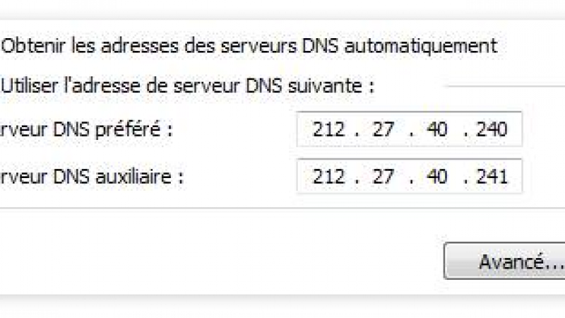 Free : Nouvelles adresses de serveurs DNS