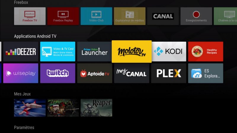 Freebox Mini 4k : Molotov TV lance une nouvelle mise à jour sur Android TV