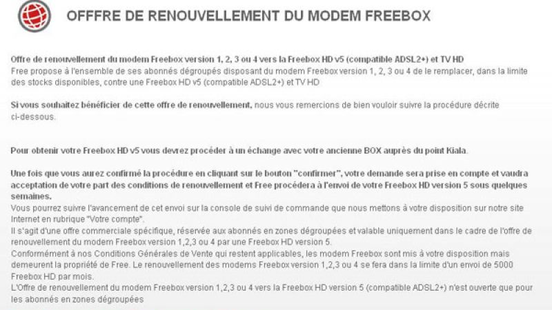 [MàJ] Free lance la migration gratuite des Freebox V4 en V5 pour les dégroupés !