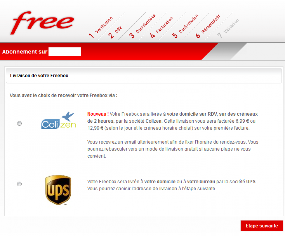 Free : nouveau transporteur pour les livraisons initiales des Freebox