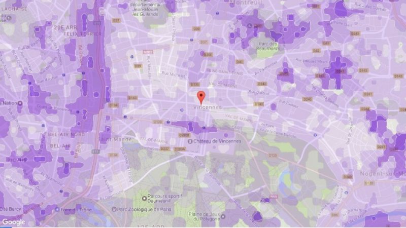 Couverture et débit 4G Free Mobile : Focus sur Vincennes