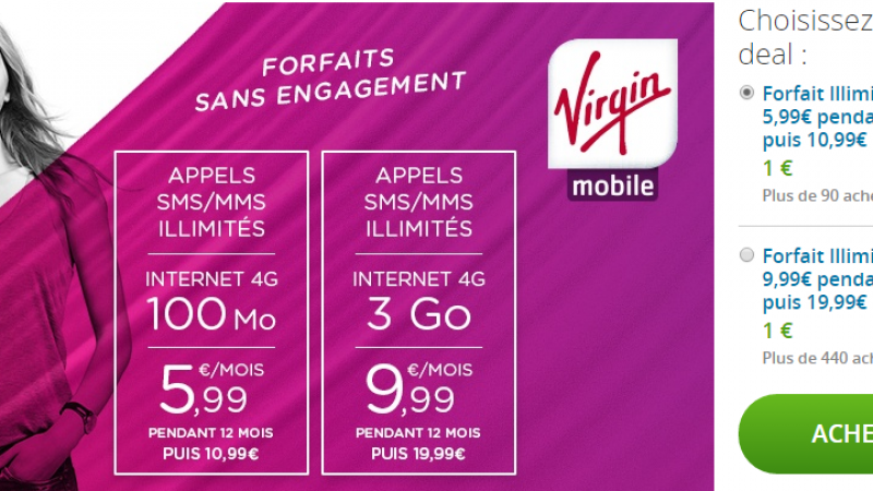 Virgin Mobile s’invite sur Groupon et enchaîne les offres promotionnelles