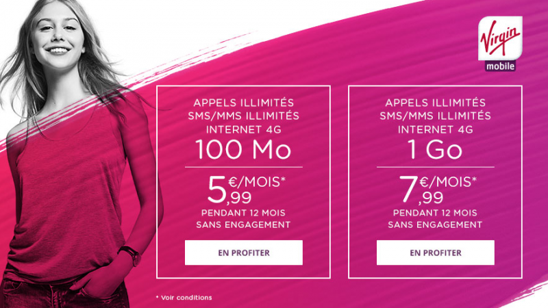 Virgin Mobile s’affiche sur Showroomprive avec 2 nouvelles offres promotionnelles